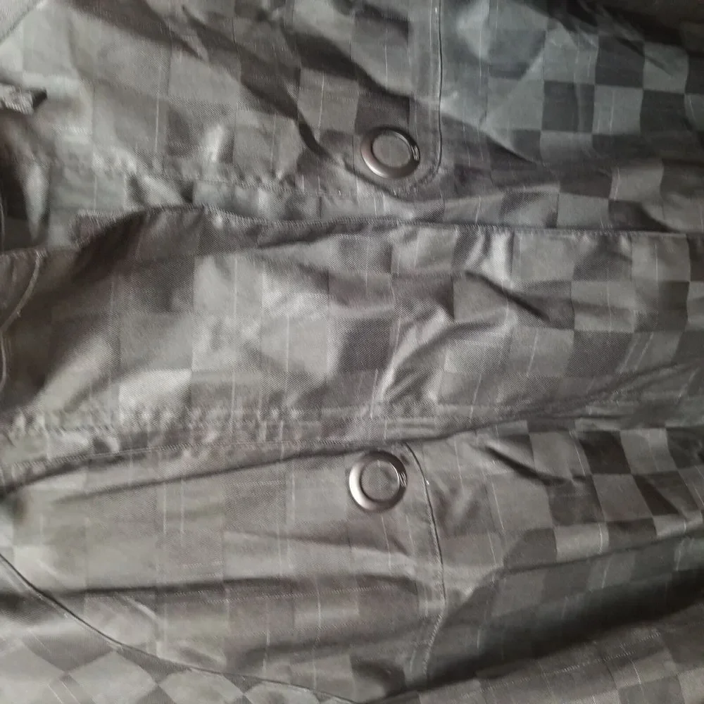 Nike SB Hooded Jacket Black Checkered Padded Skateboarding Coat‎ Small
